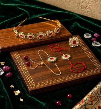 Rakhi combo with hair band