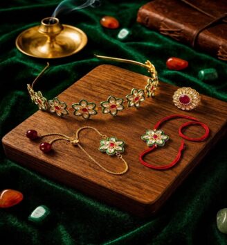 Rakhi combo with hair band