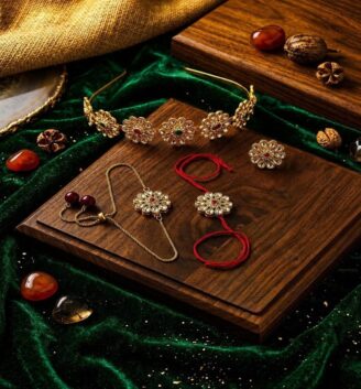 Rakhi combo with hair band