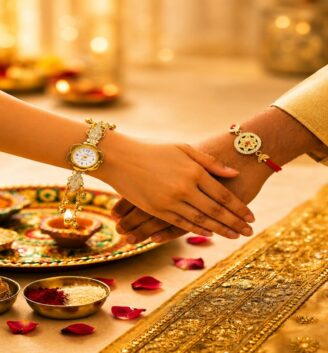 Watch and rakhi pair