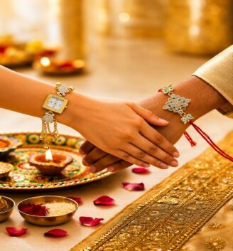 Watch and rakhi pair